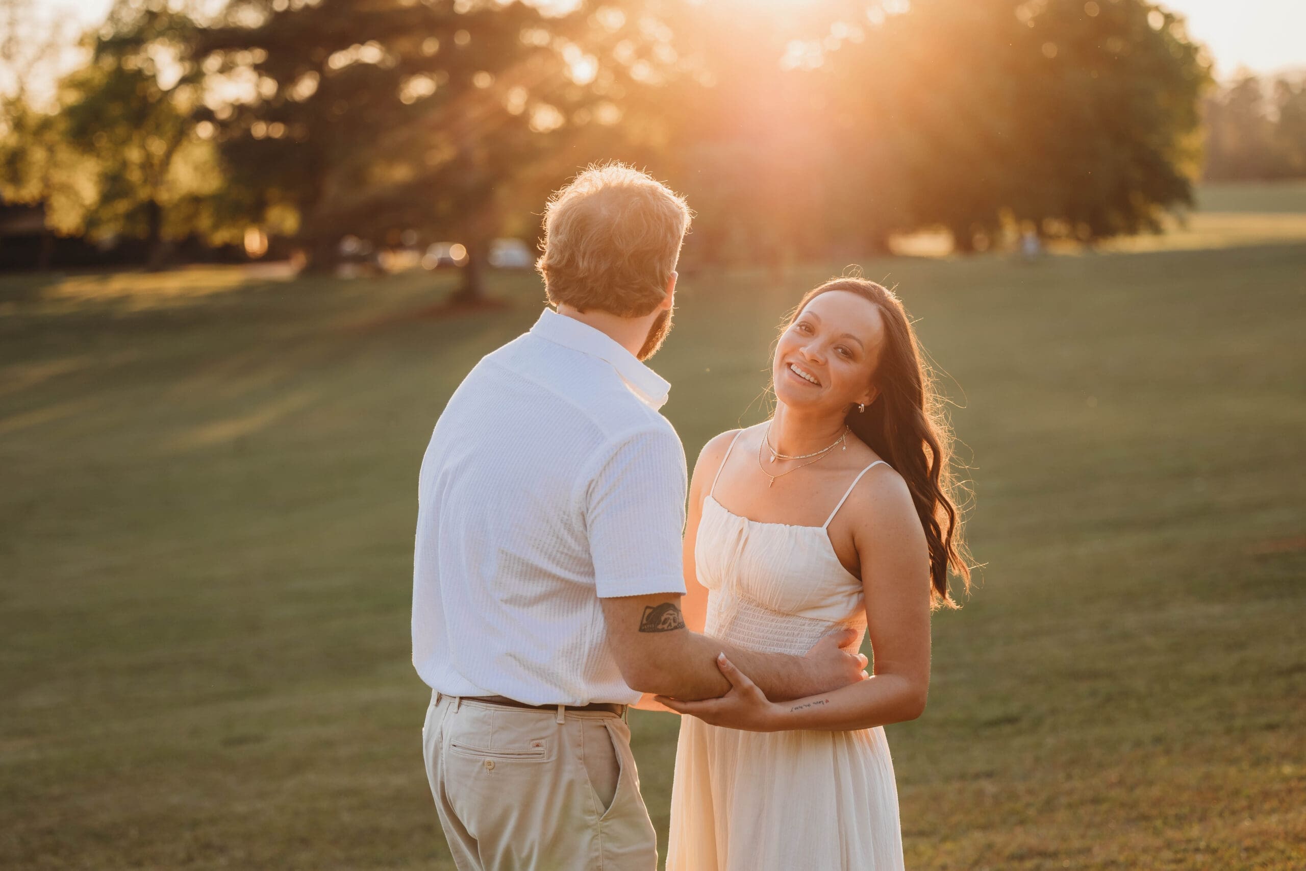Lexie and Zach at Berry College for golden hour